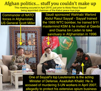 Afghan politics Sayyaf NUG NATO Miller copy