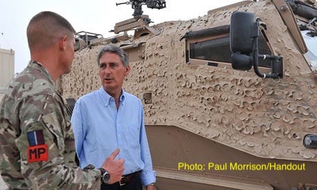 philip hammond camp bastion Photograph by Paul Morrison and Handout